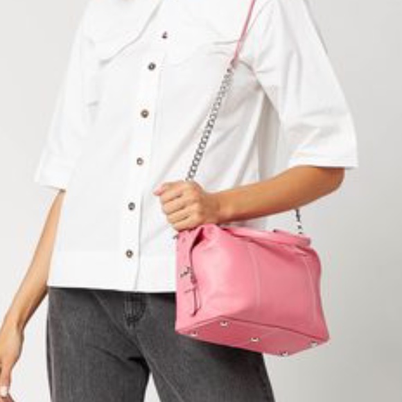 NWT Urban Outfitters Nunoo Small Bobby Silky Shoulder Bag Rose - Picture 3 of 9